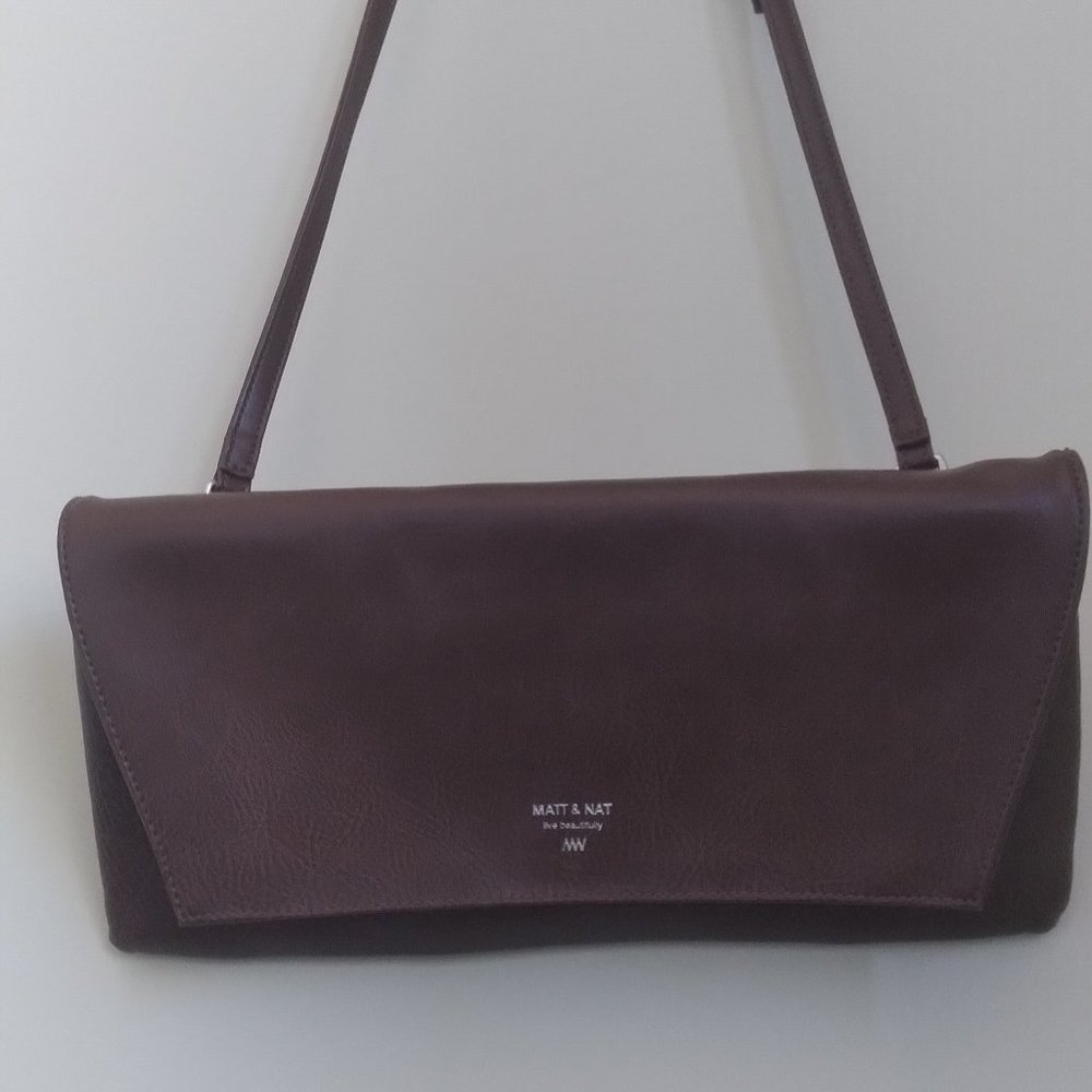 Matt & Nat, Live Beautifully.. Handbag, Purse, Satchel. Vegan Leather, Chilli
